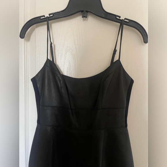 BCBG Black Leather Dress - Picture 5 of 9
